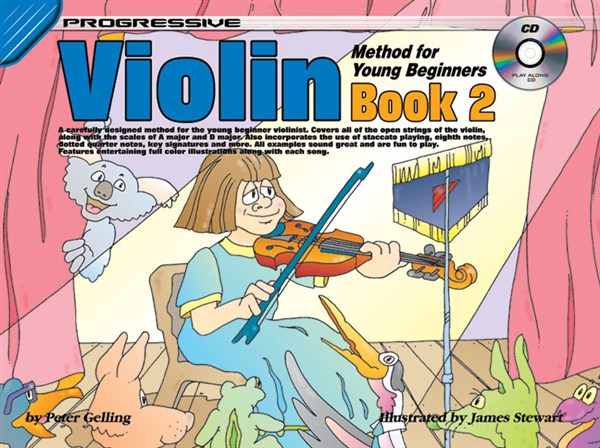 Progressive Violin Young Beginner Book 2 Piano Traders