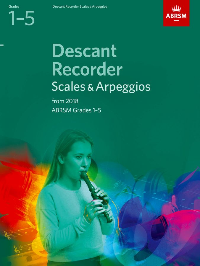 ABRSM Descant Recorder Scales G1-5/18 Piano Traders