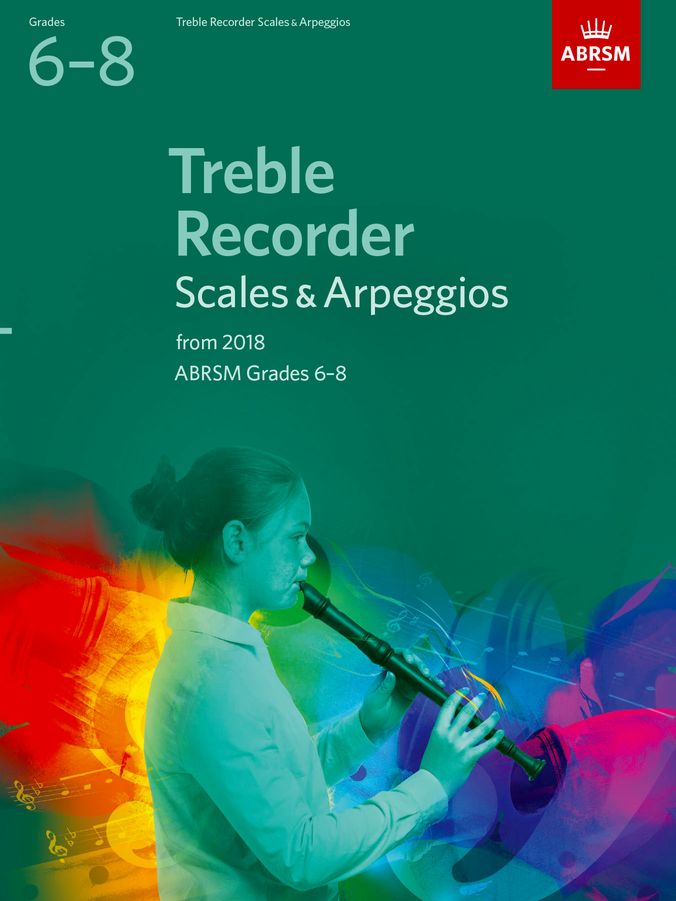 ABRSM Treble Recorder Scales G6-8/18 Piano Traders