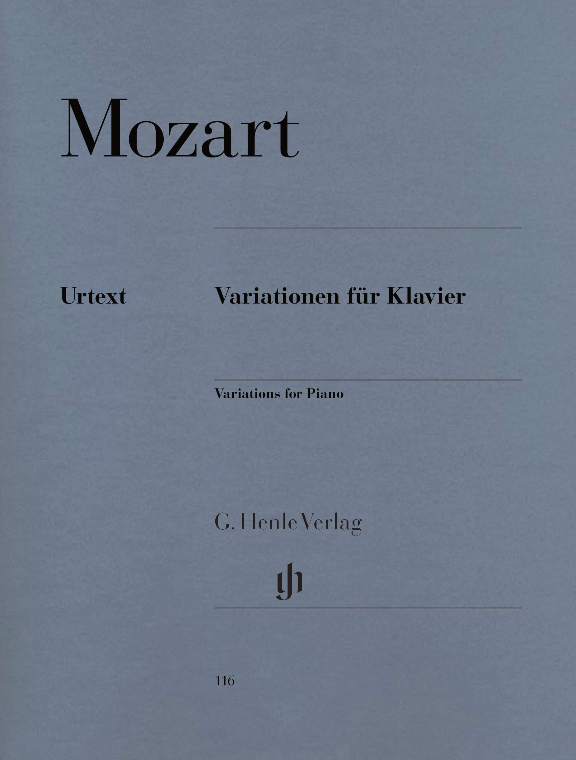 Mozart Variations for Piano (Henle) Piano Traders