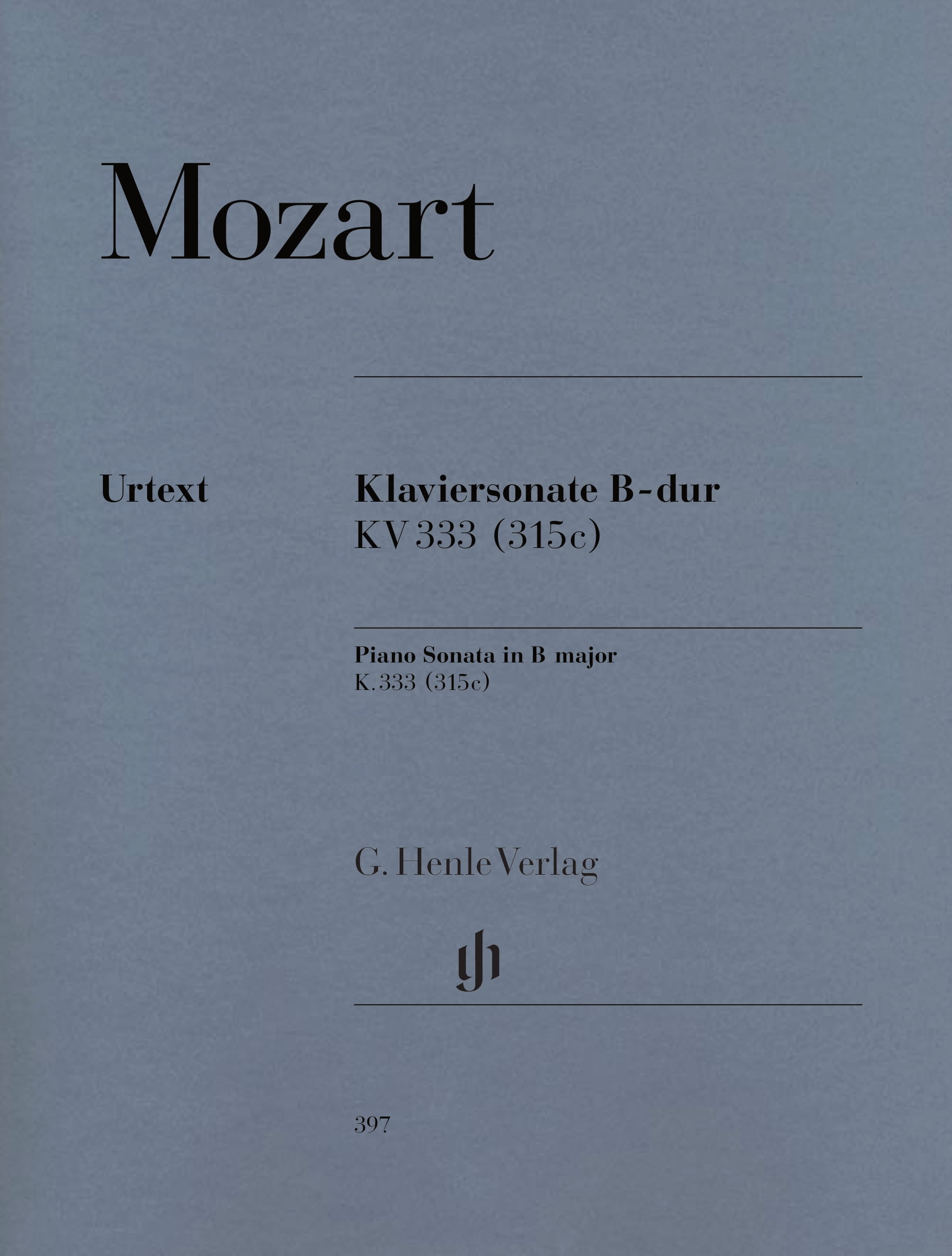 Mozart Piano Sonata in Bb Major K.333 (315c) (Henle) Piano Traders
