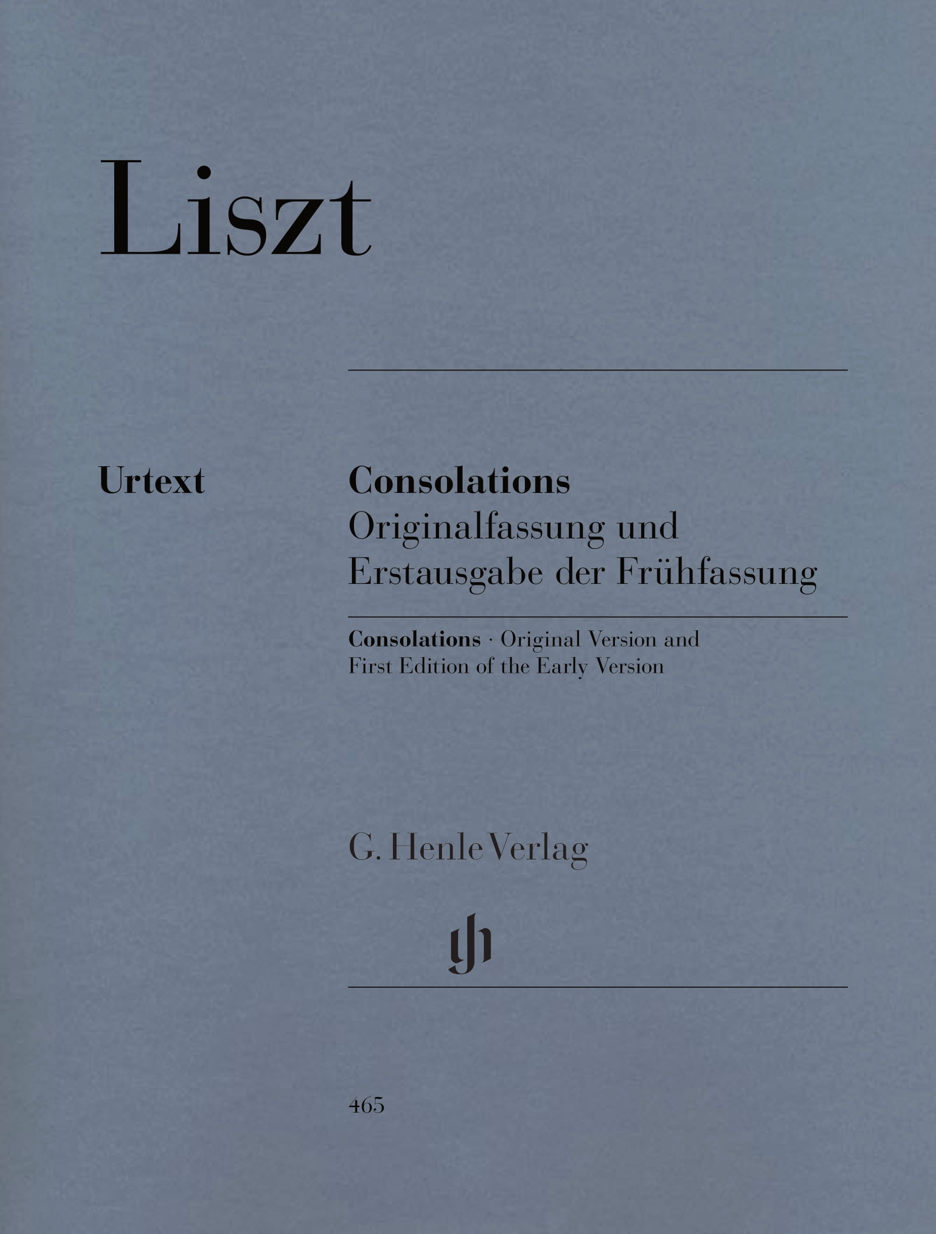 Liszt Consolations (Henle) Piano Traders