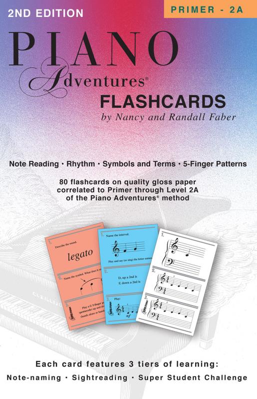 Piano Adventures Flashcards Primer – 2A Piano Traders