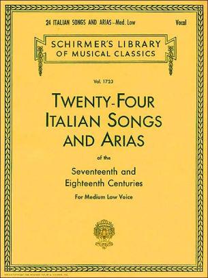 24 Italian Songs and Arias (Medium Low Voice) (Schirmer) Piano Traders