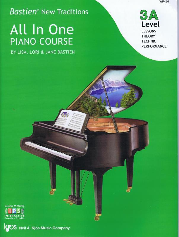Bastien All in One Piano Course Level 3A Piano Traders
