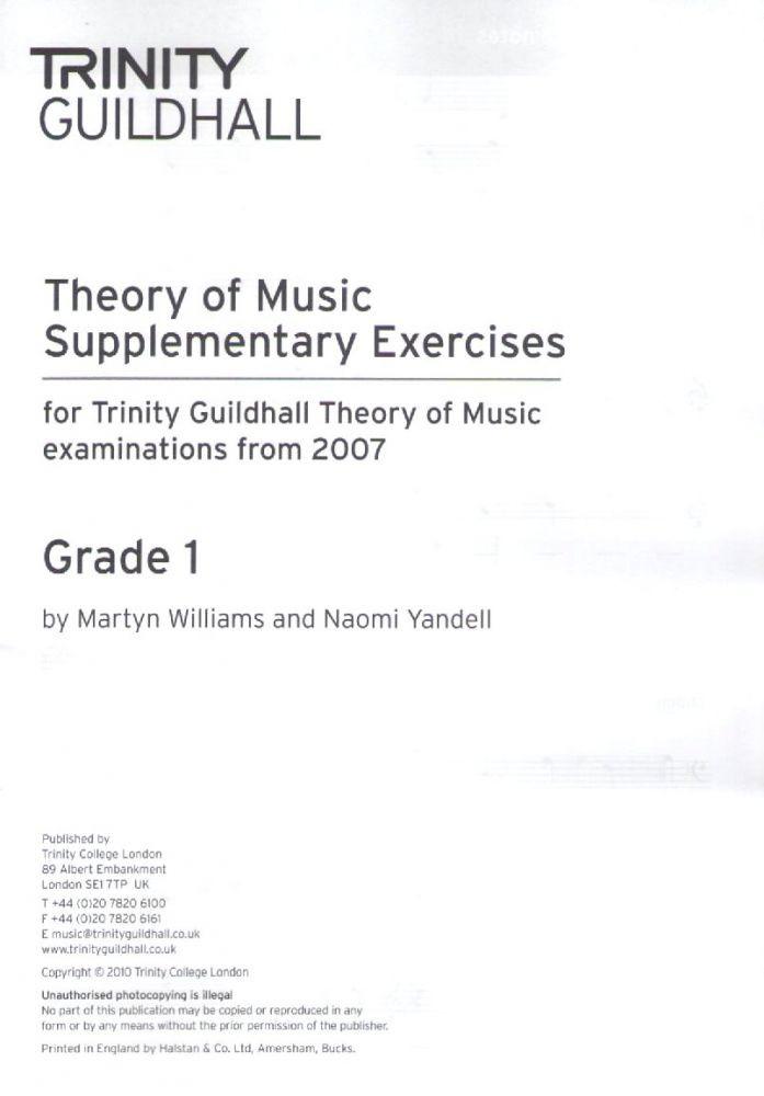 Trinity Theory Supplementary Exercises G1 Piano Traders