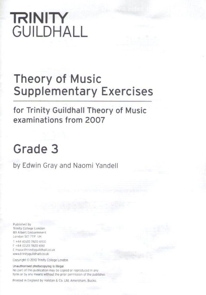 Trinity Theory Supplementary Exercises G3 Piano Traders