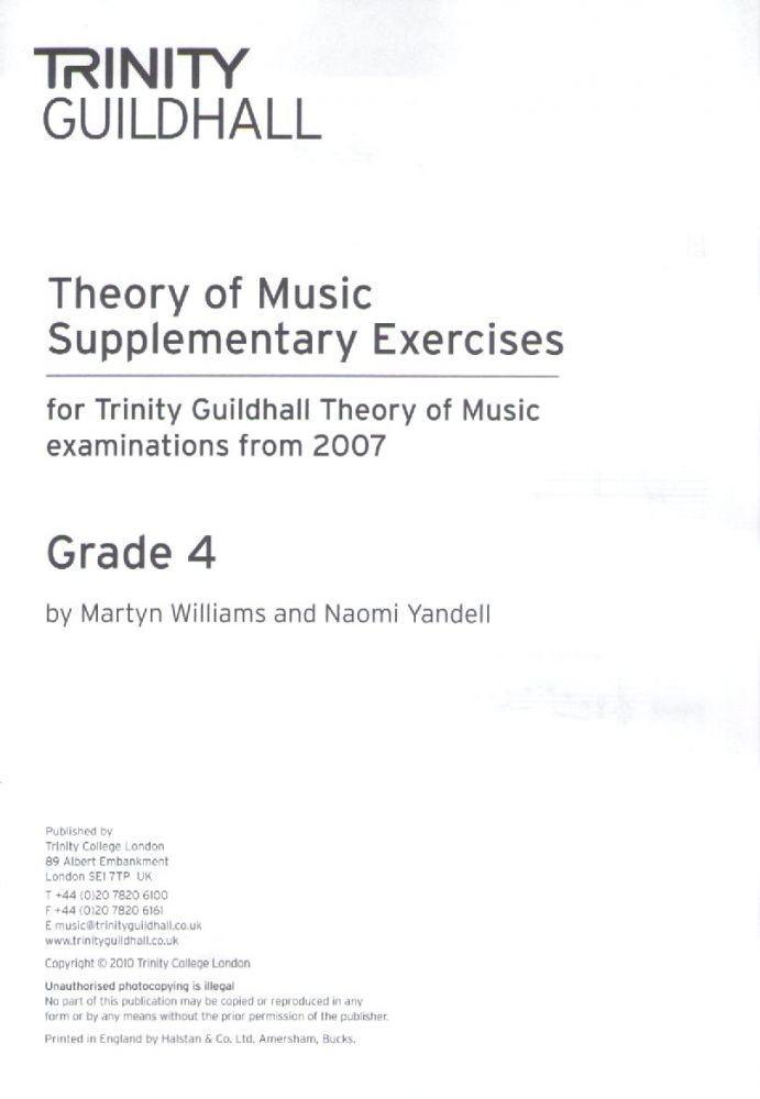 Trinity Theory Supplementary Exercises G4 Piano Traders
