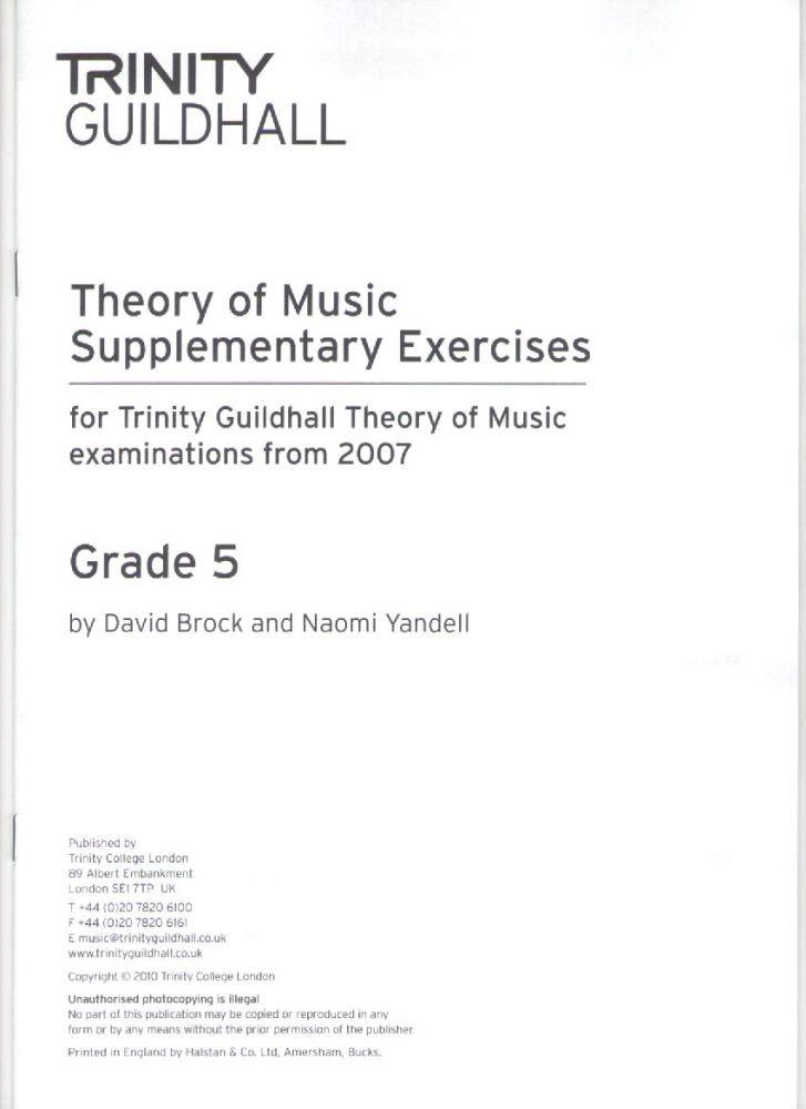 Trinity Theory Supplementary Exercises G5 Piano Traders