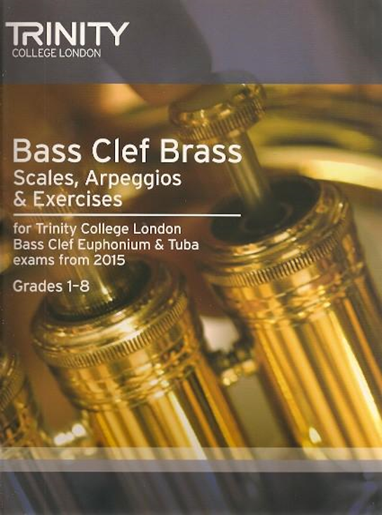 Trinity Bass Clef Brass Scales,Arpeggios & Exercises G1-8/15 Piano Traders