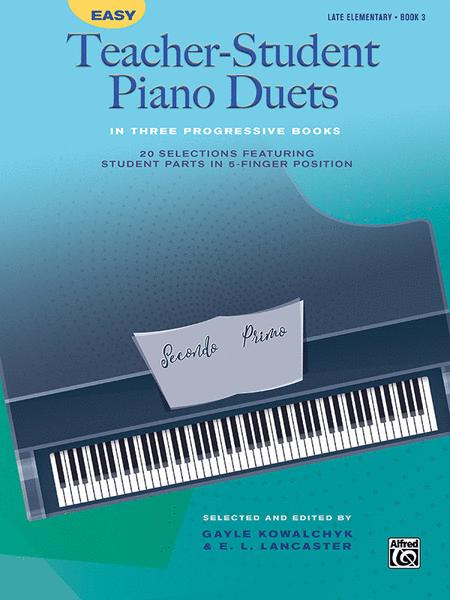 Easy Teacher-Student Piano Duets Book 3 (Alfred) Piano Traders