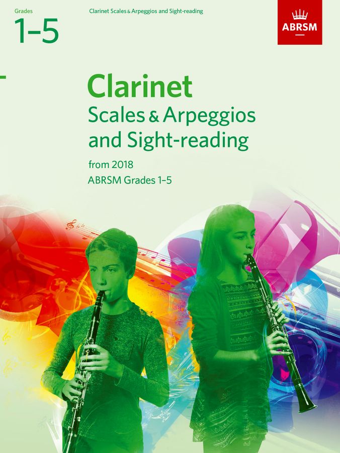 ABRSM Clarinet Scales & Arpeggios and Sightreading G1-5/18 Piano Traders