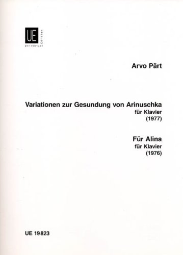 Variationen zur Gesundung von Arinuschka Fur Alina By Arvo Piano Traders