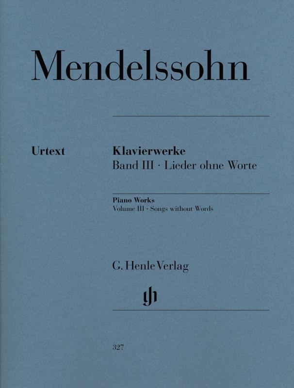Mendelssohn Piano Works Vol.3 Songs Without Words (Henle) Piano Traders