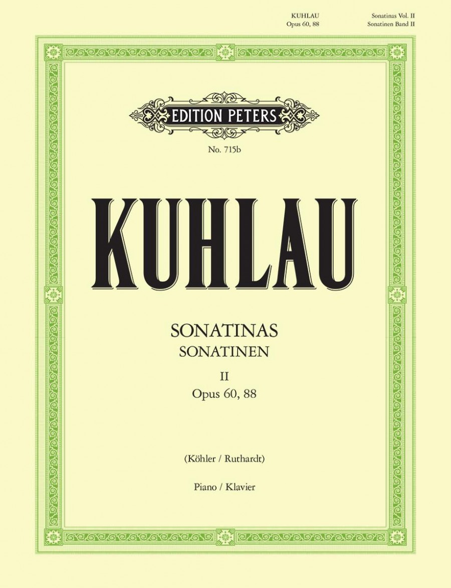 Kuhlau Sonatinas Volume 2 Op. 60 & 88 (Peters) Piano Traders
