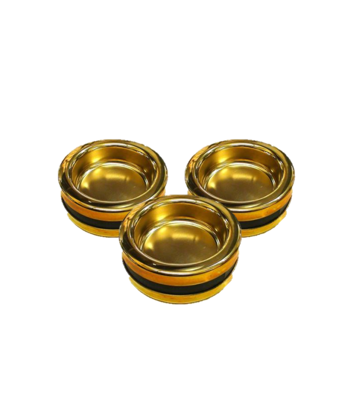 Grand Piano Castor Cups Set of 3 – Brass Piano Traders