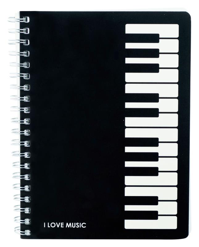 Notebook Black Keyboard Piano Traders