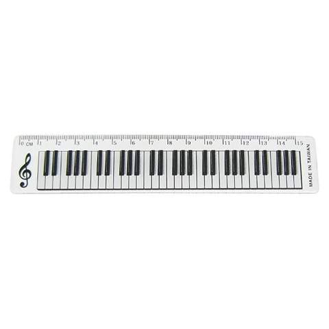 Clear Ruler 15cm Piano Traders