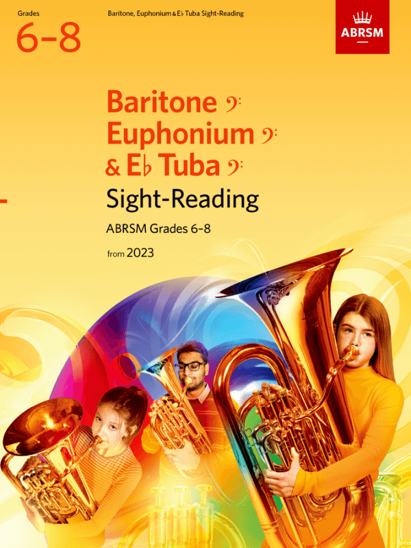 ABRSM Sight-reading Baritone, Euph, Tuba E flat 2023 G6-8 Piano Traders