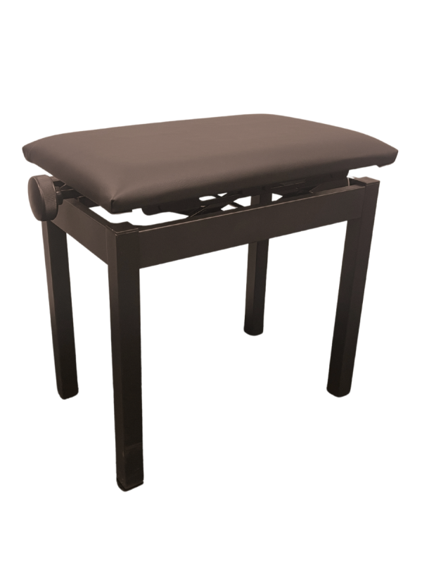 Single Adjustable Piano Bench – Metal Frame (Brown) Piano Traders