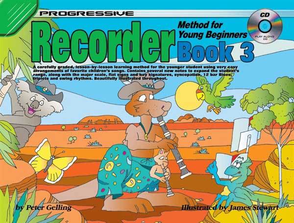 Progressive Recorder Young Beginner Book 3 Piano Traders