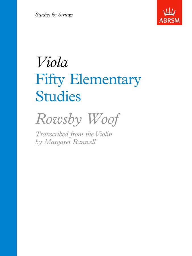 Woof Fifty Elementary Studies Viola (ABRSM) Piano Traders