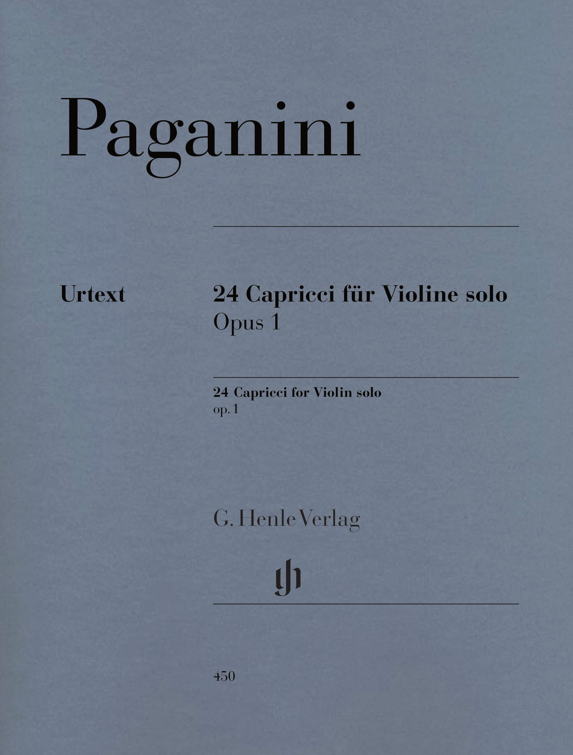 Paganini 24 Capricci for Violin Solo Op.1 (Henle) | Piano Traders