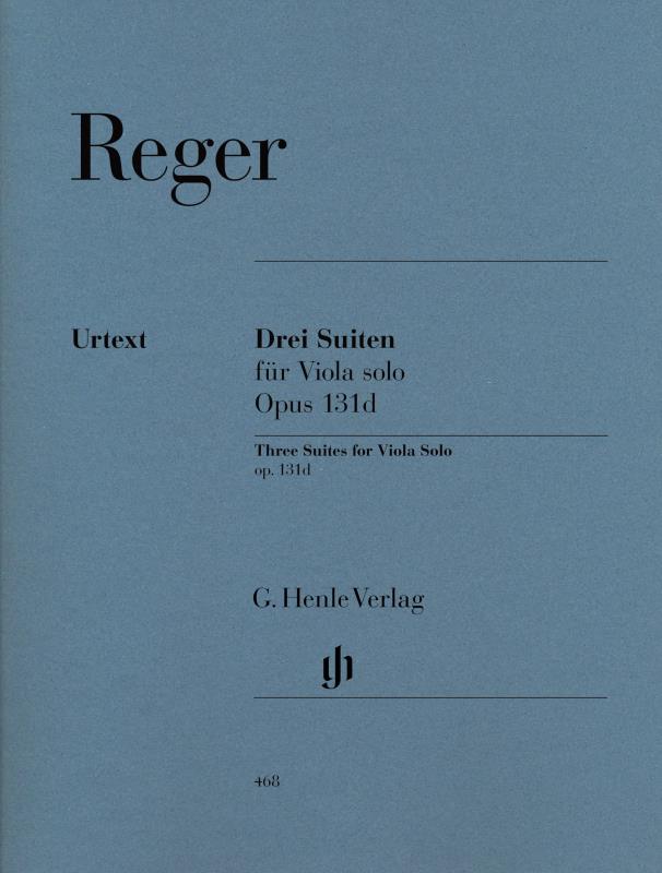 Reger Three Suites for Viola solo Op 131d (Henle) Piano Traders