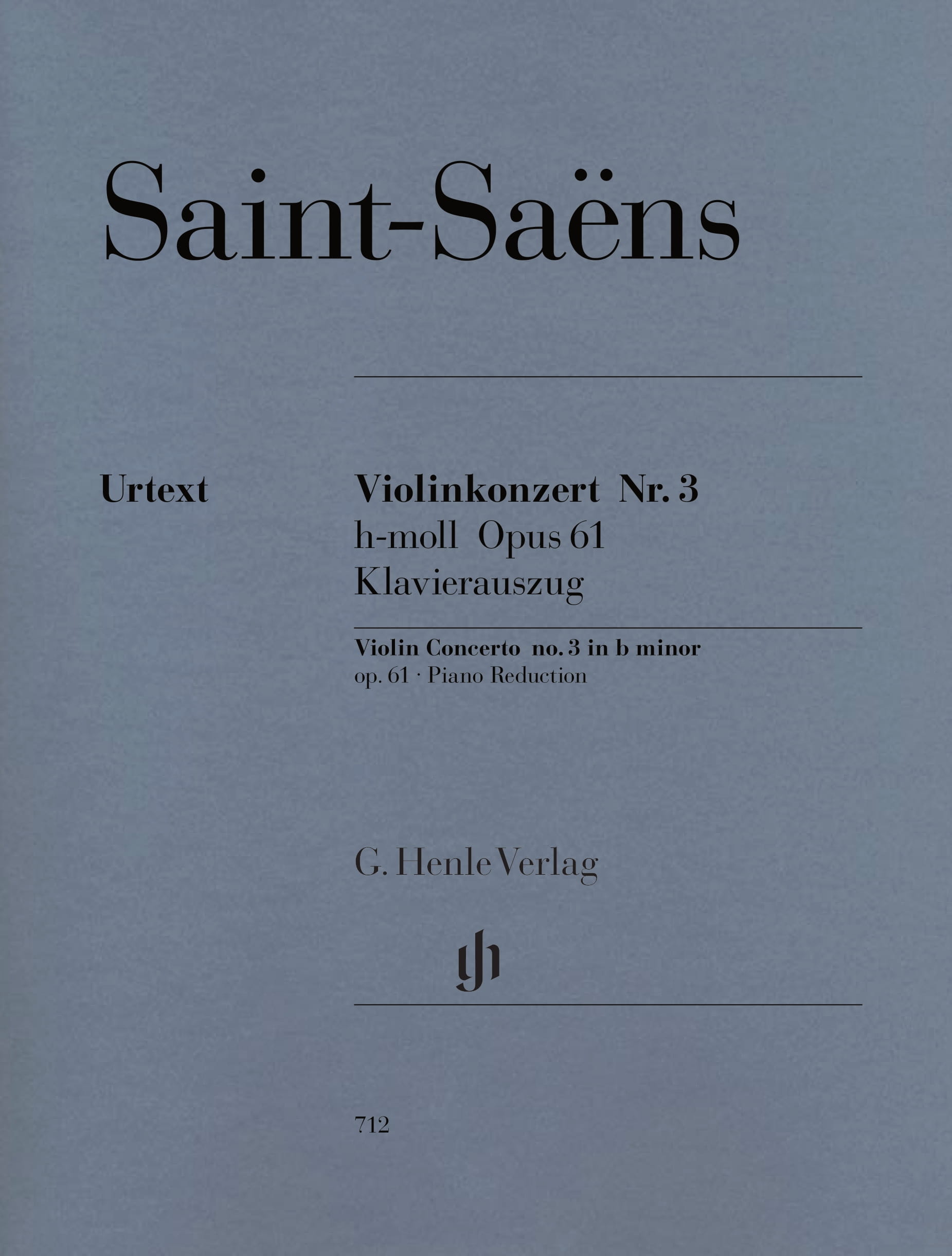 Saint-Saens Violin Concerto No.3 in b minor Op.61 (Henle) Piano Traders
