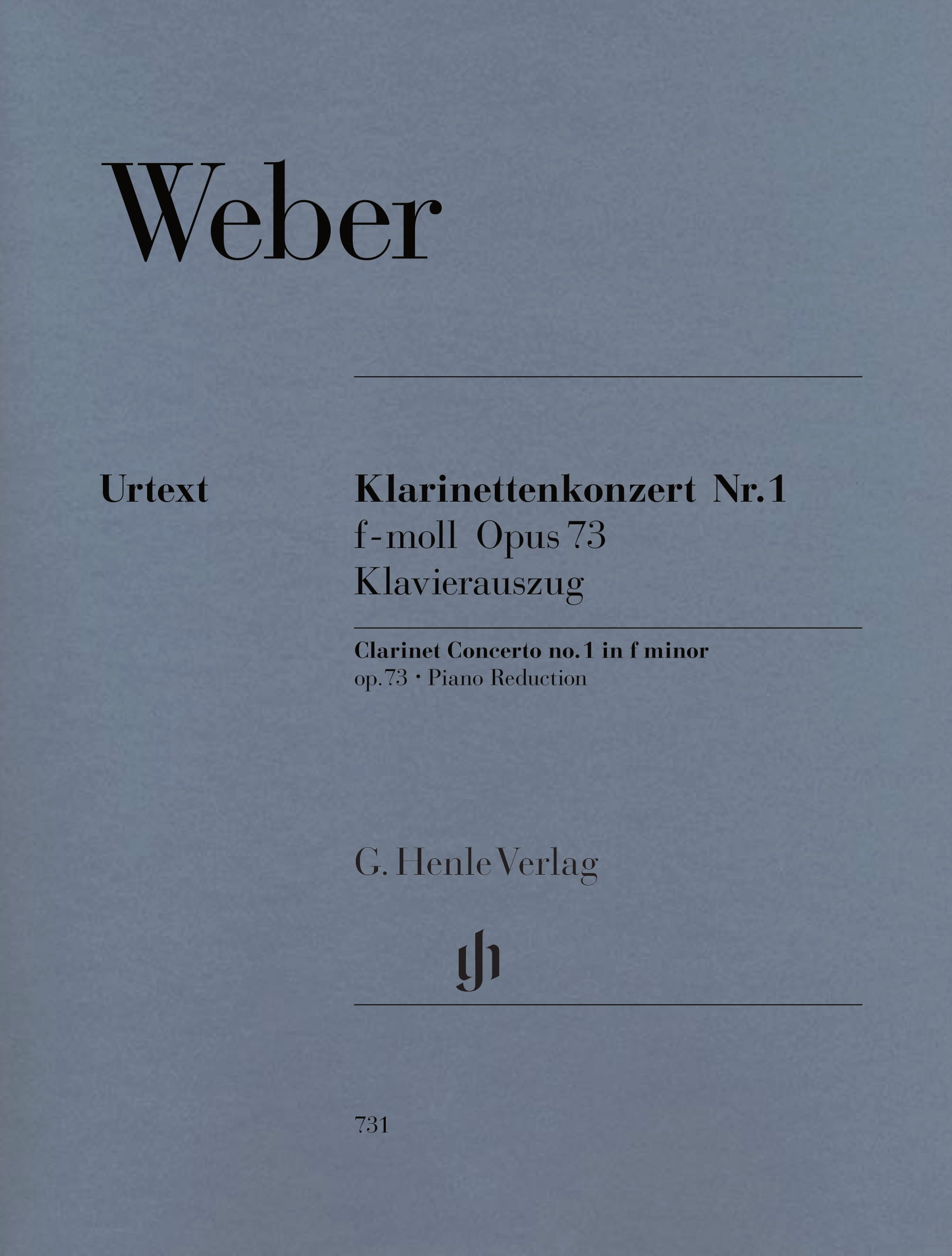 Weber Clarinet Concerto No 1 in F minor (Henle) | Piano Traders
