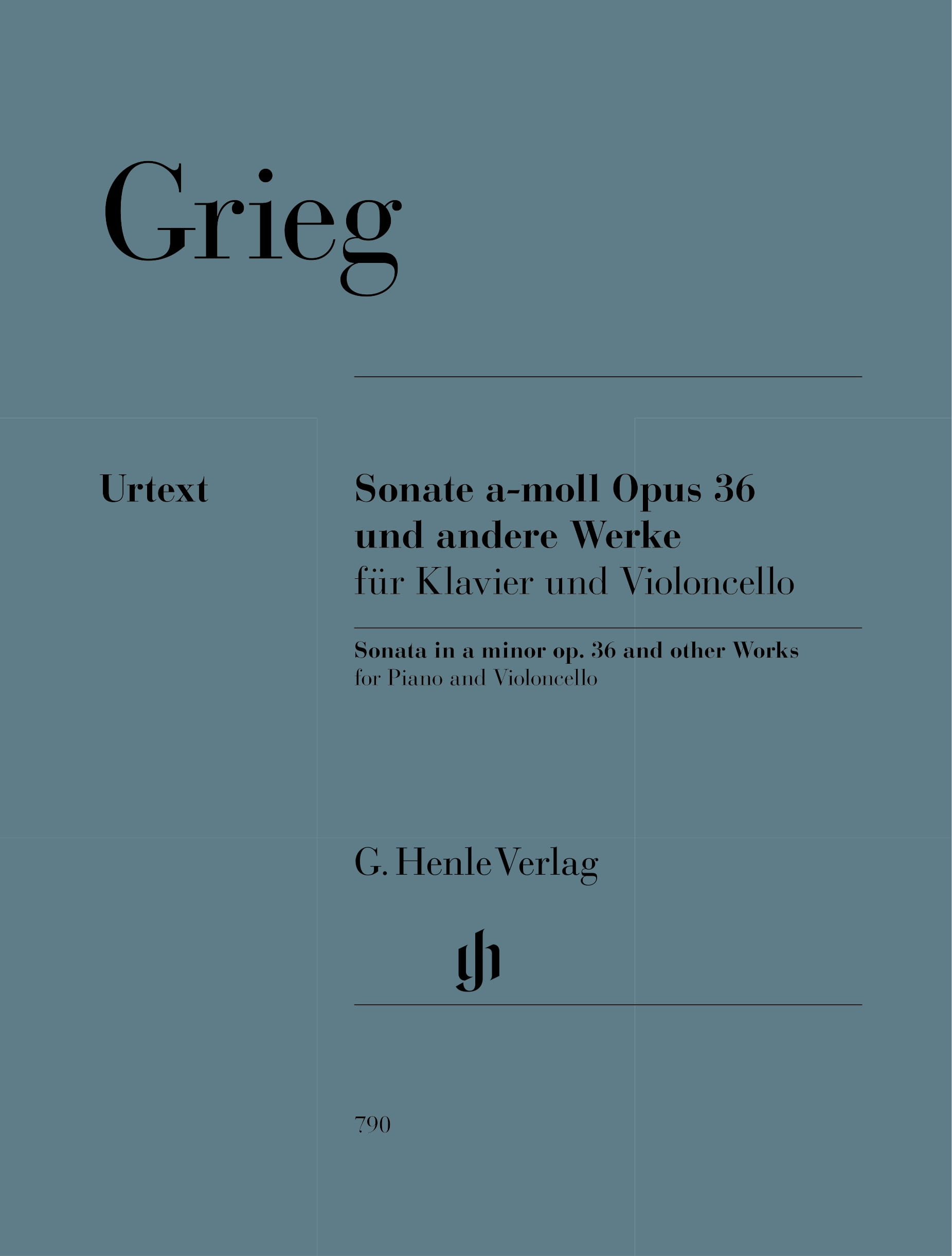Grieg Sonata in A minor Op.36 & Other Works for Cello (Henle Piano Traders