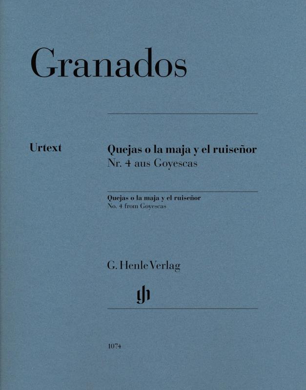 Granados Quejas o la maja y el ruisenor No 4 (HENLE) Piano Traders