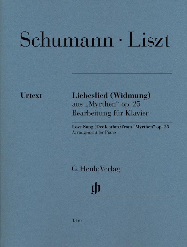 Schumann/Liszt Love Song from Myrthen Op.25 (Henle) Piano Traders