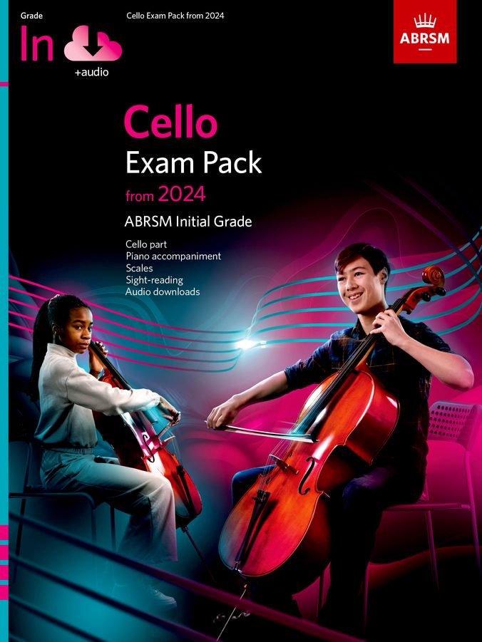 ABRSM Cello Exam Pack, Initial 2024 (Audio) Piano Traders