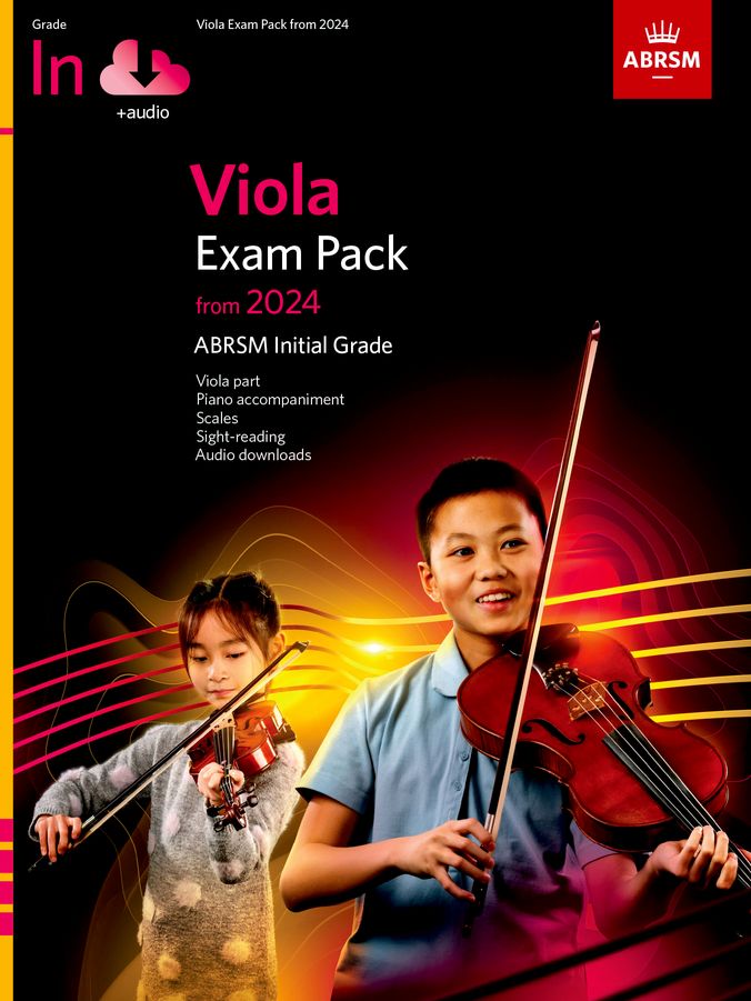 ABRSM Viola Exam Pack, Initial 2024 (Audio) Piano Traders