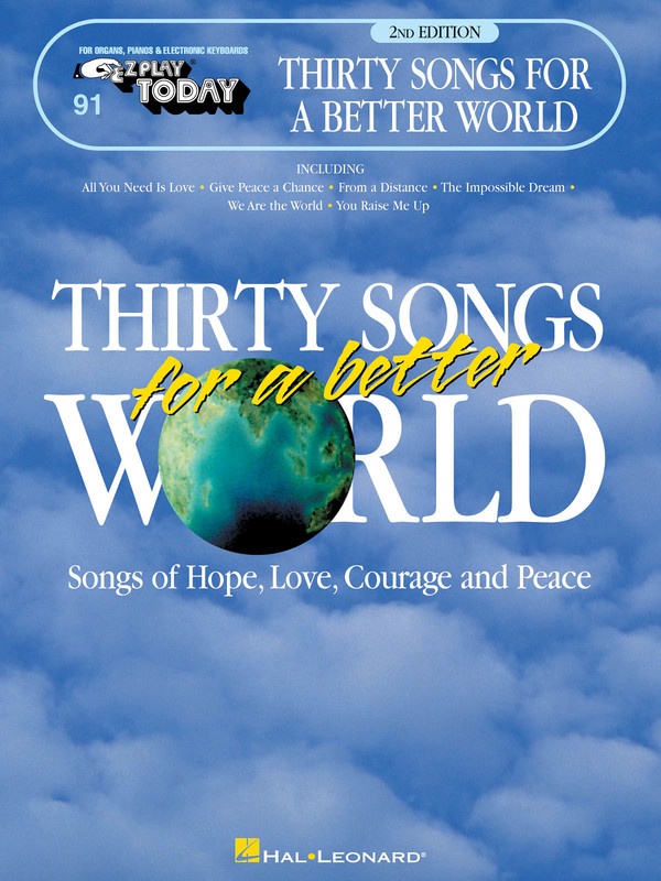 EZ PLAY 91 – 30 Songs for a Better World Piano Traders