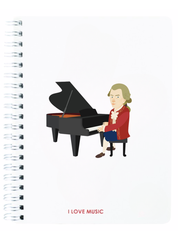 Notebook “I Love Music” Piano Traders