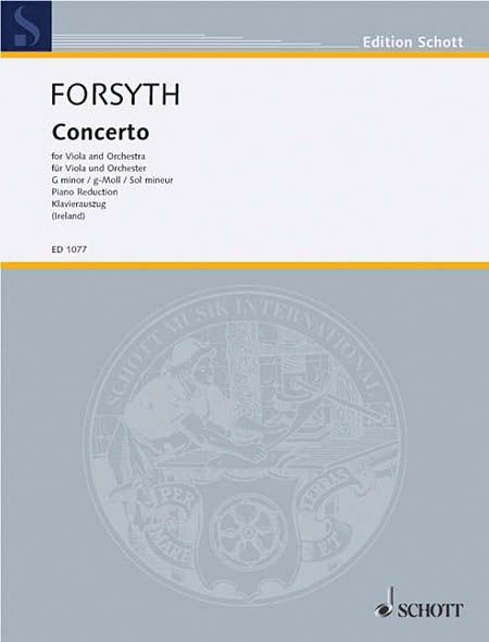 Forsyth Concerto in G Minor for Viola and Orchestra (Schott) Piano Traders