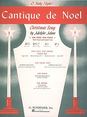 Cantique de Noel (O Holy Night) Med High Voice Piano Traders