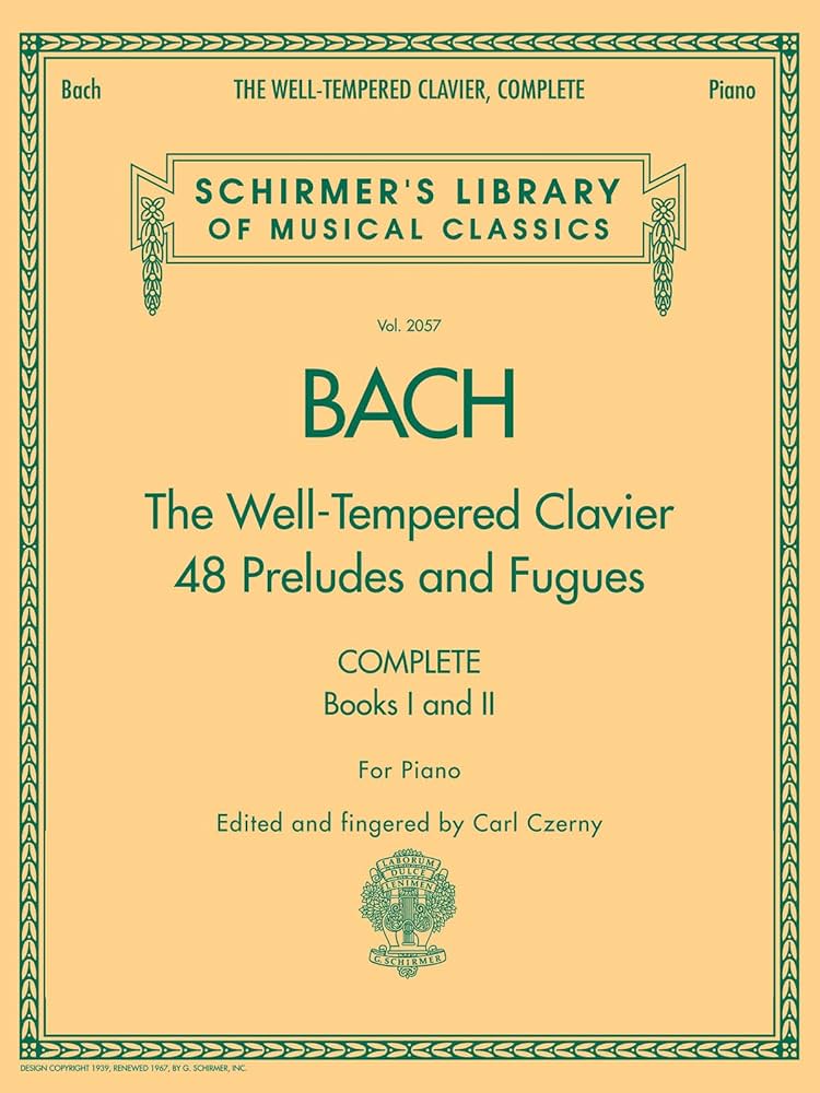 Bach The Well-Tempered Clavier Part 1&2 (Schirmer) Piano Traders