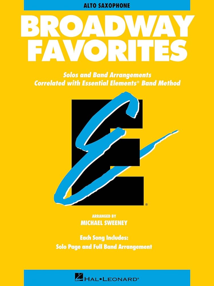 Essential Elements Broadway Favorites Alto Sax Piano Traders