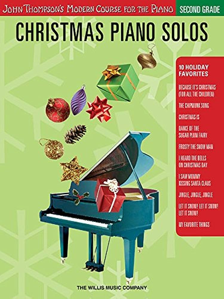 Christmas Piano Solos (John Thompson) 2nd Grade Piano Traders
