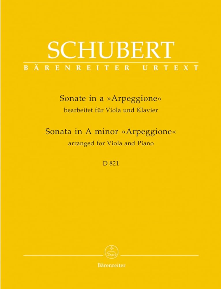 Schubert Arpeggione Sonata in A minor for Viola and Piano Piano Traders