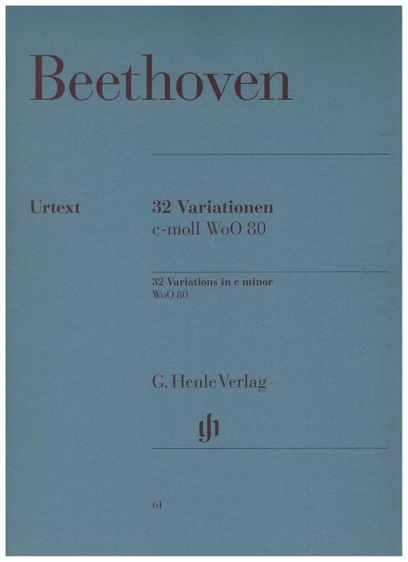 Beethoven 32 Variations in C minor (Henle) Piano Traders