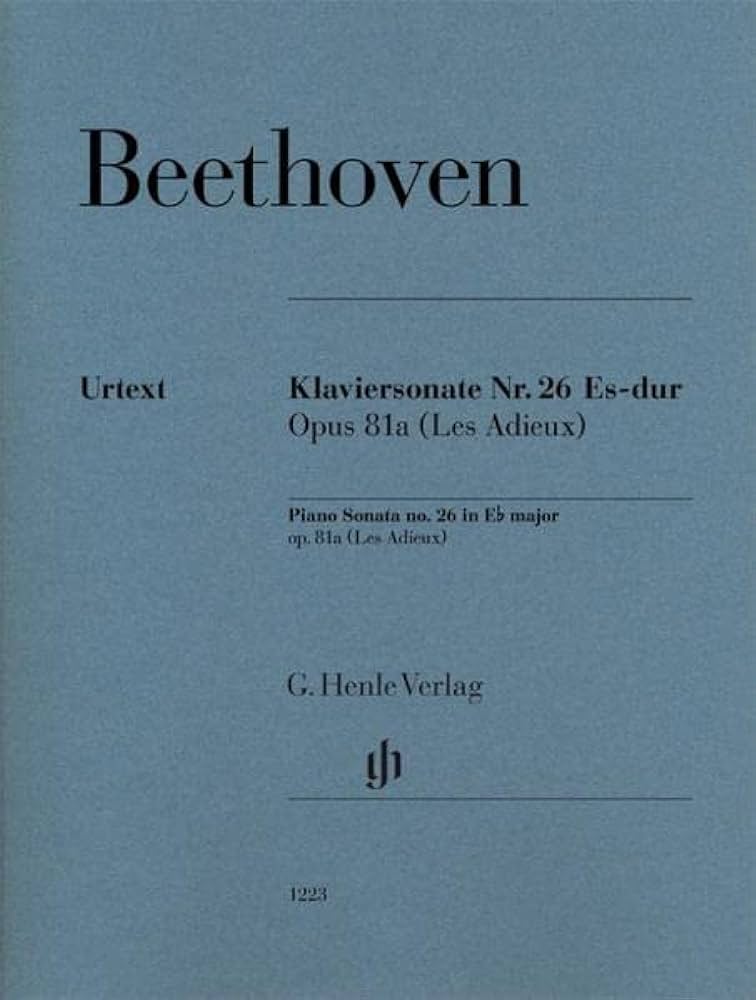 Beethoven Piano Sonata No.26 in Eb major Op 81a (Henle) Piano Traders