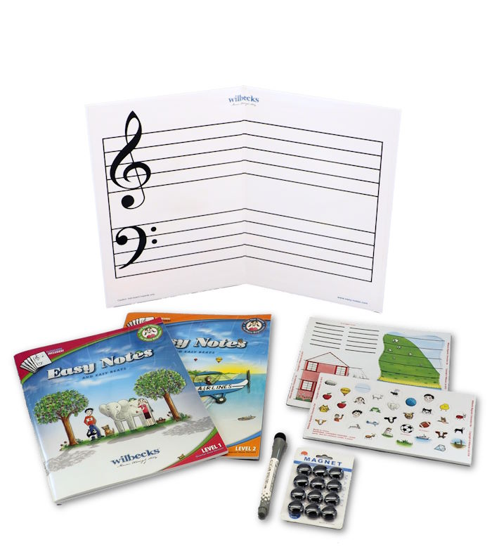 Easy Notes Magnetic Board and Activity Pack Piano Traders