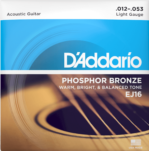 D’Addario Acoustic Guitar Strings LIGHT Gauge Piano Traders