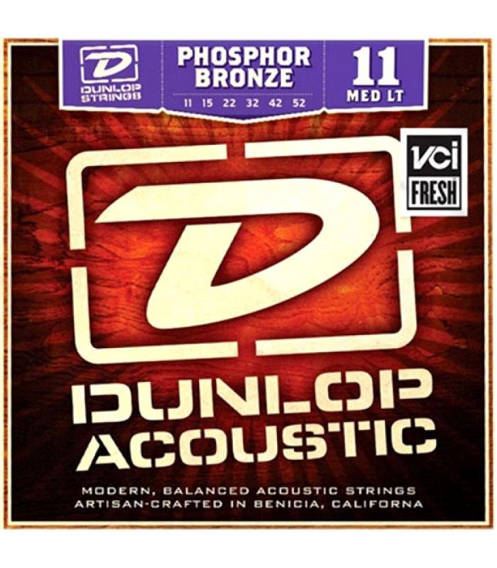 Dunlop Acoustic MED LT Guitar String Pack Piano Traders