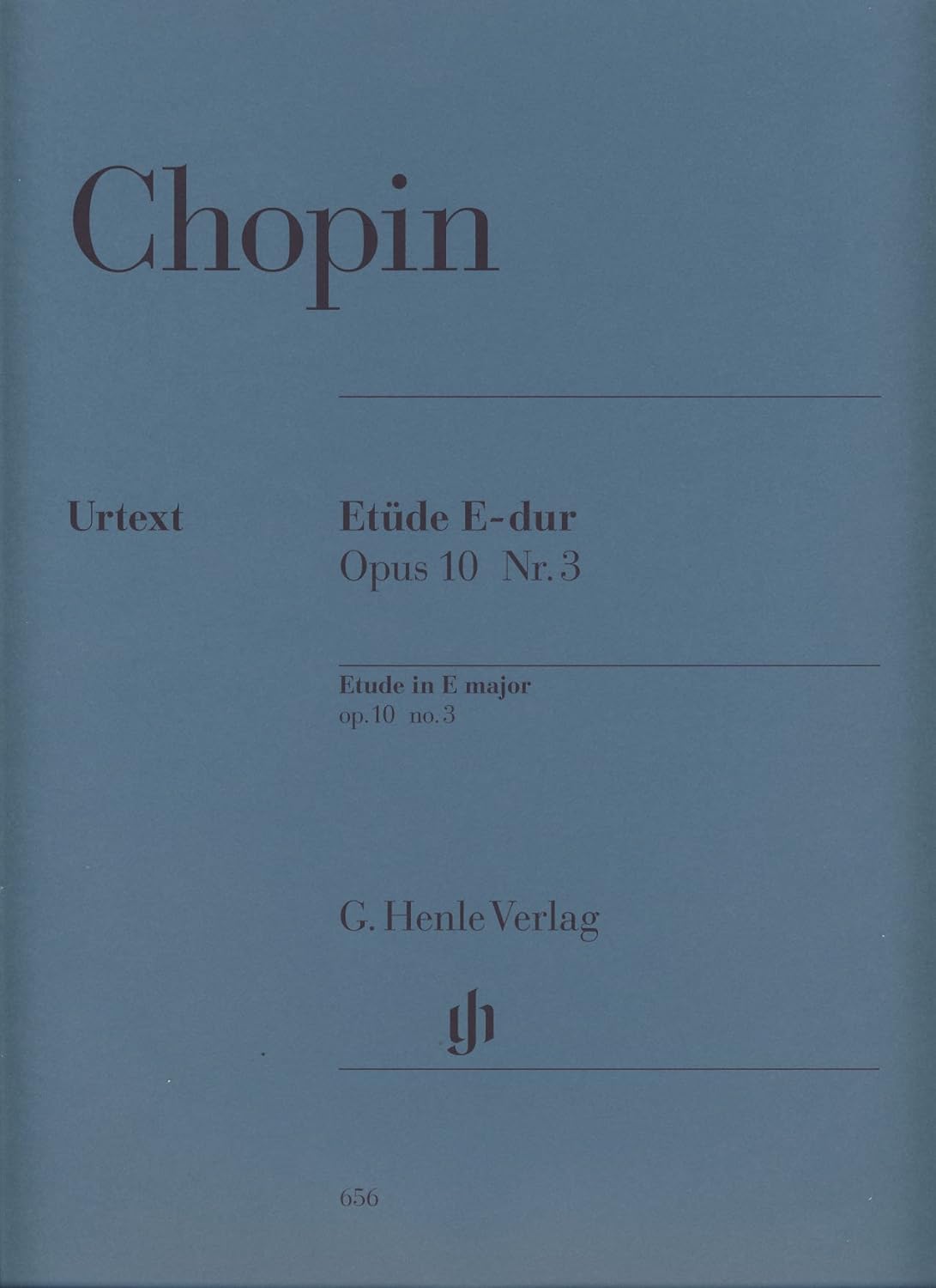 Chopin Etude E Maj Op10 No3 (Henle) Piano Traders
