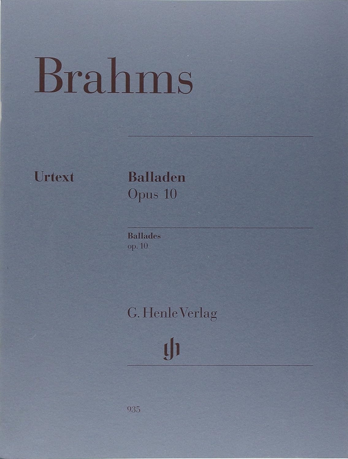 Brahms Balladen Op.10 (Henle) Piano Traders